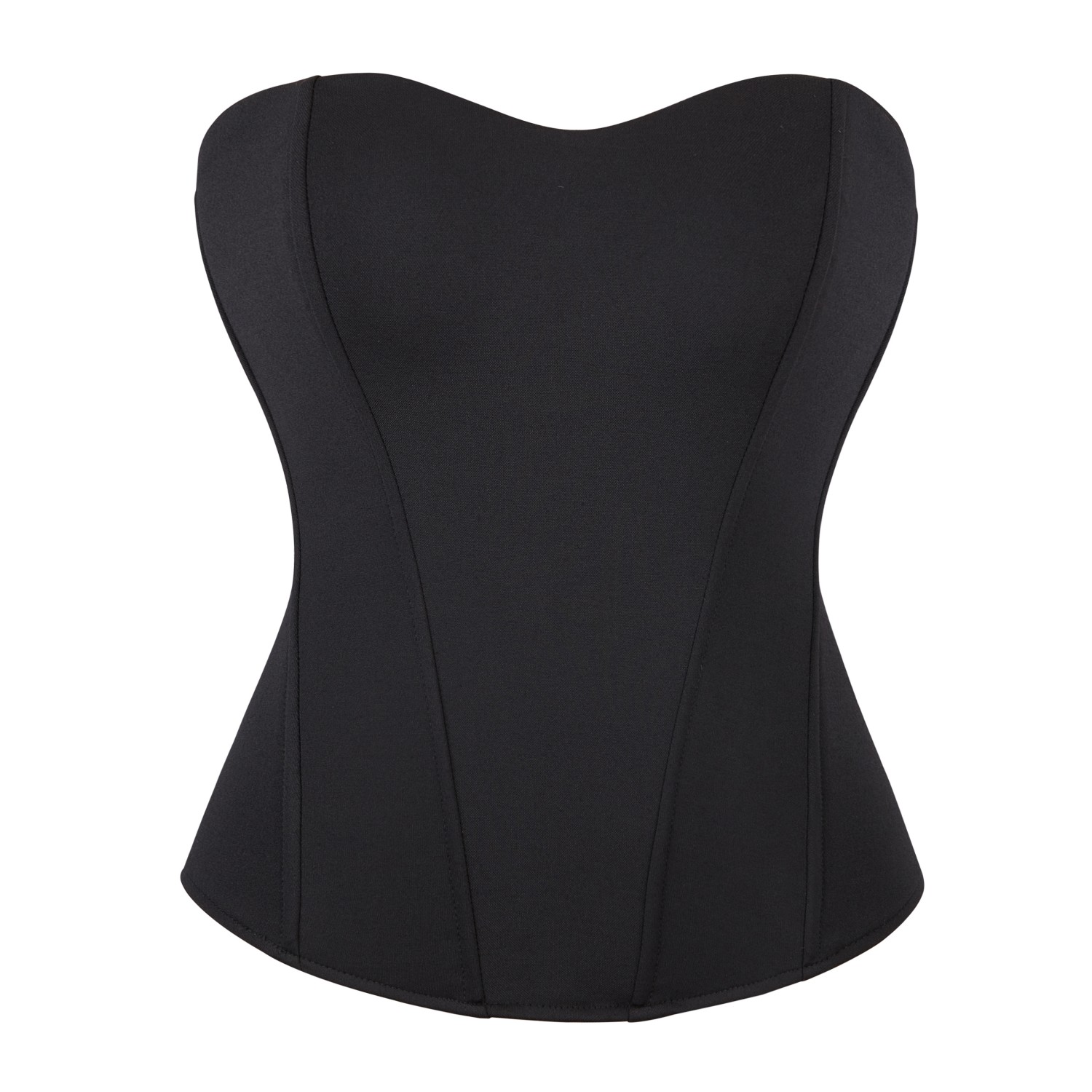 Women Black Fashion Corset Top Bustier Zipper Push Up Sexy Overbust Corselet